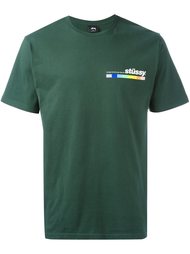 футболка с принтом логотипа Stussy