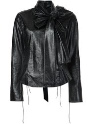 faux leather blouse Marc Jacobs