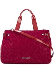 'hearts' print large tote Armani Jeans