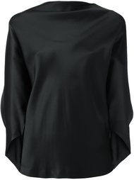 топ с драпированным вырезом-лодочкой Chalayan