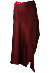 laced asymmetric skirt DKNY