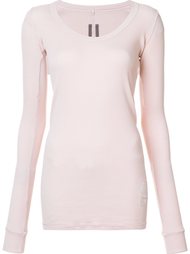 ribbed V-neck T-shirt Rick Owens DRKSHDW
