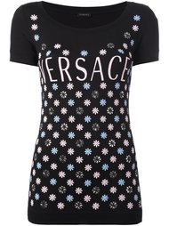 embellished snowflake logo T-shirt Versace