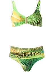 printed bandeau bikini set Lygia &amp; Nanny