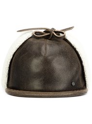 leather cap Maison Michel