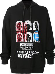 collaged artwork hoodie Alexander Wang