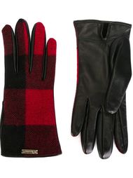 перчатки в клетку Dsquared2