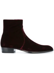 велюровые ботинки 'Deven' Saint Laurent