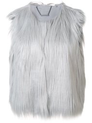 furred effect cropped gilet Elie Tahari