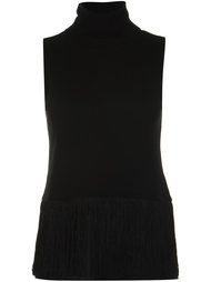 sleeveless roll neck knitted top Magaschoni