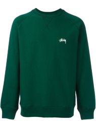 толстовка с вышивкой логотипа Stussy
