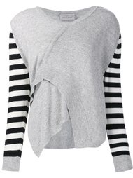 striped sleeve jumper Preen By Thornton Bregazzi