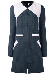 твидовое платье шифт дизайна колор-блок Courrèges