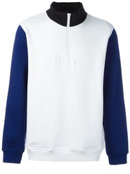 толстовка дизайна колор-блок Stussy