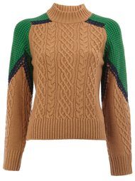 cable knit jumper Sacai