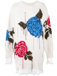 свитер с цветочным узором  MSGM