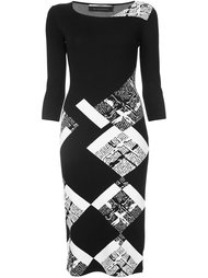 checked print dress Roland Mouret