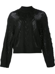 fringed neck jumper Tanya Taylor