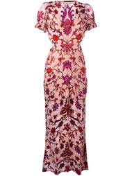 roses print long dress For Love And Lemons