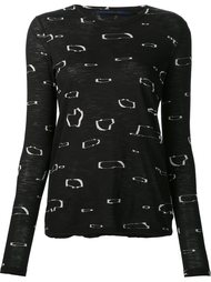 рубашка с абстрактным принтом Proenza Schouler