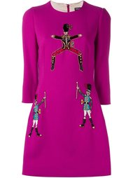 платье А-силуэта с аппликацией солдатиков Dolce &amp; Gabbana