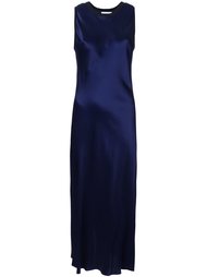 sleeveless satin dress DKNY
