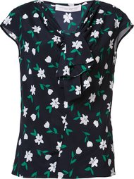 floral tie neck top Carolina Herrera