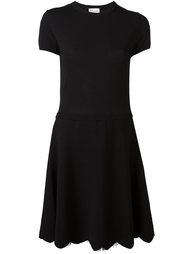 расклешенное платье с кружевной отделкой Red Valentino