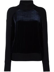 velvet panel jumper DKNY