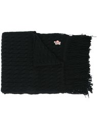 fringed knit scarf Moncler Grenoble