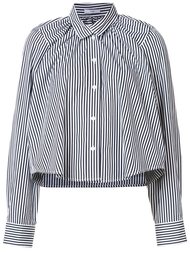 striped gathered cropped shirt Tome