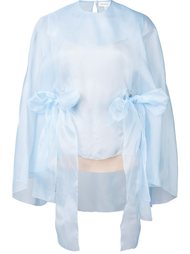 organza cape top  Delpozo