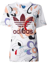 футболка с принтом логотипа   Adidas Originals