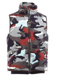 camouflage high neck gilet Moncler Gamme Bleu