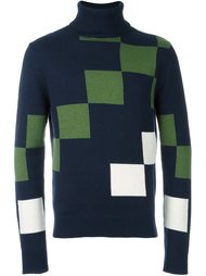 свитер с принтом квадратом  Carven