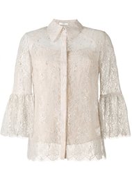 metallic floral lace shirt Erdem