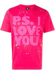 футболка с принтом брызг краски Ps By Paul Smith