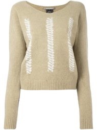 dyed V-neck jumper  Suzusan