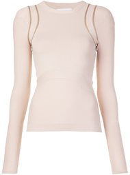 shoulders detailing longsleeved T-shirt Narciso Rodriguez