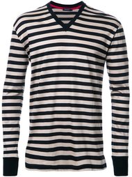 skull print striped T-shirt Loveless