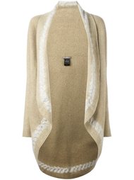 long curved hem cardigan  Suzusan