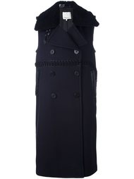 пальто без рукавов с воротником из овчины 3.1 Phillip Lim