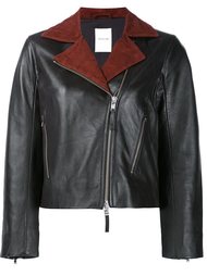 contrast lapels jacket  Wood Wood