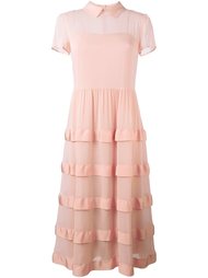 полупрозрачное платье  Red Valentino