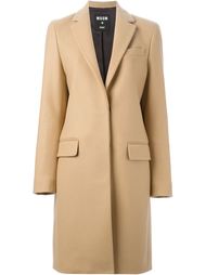 однобортное пальто  MSGM