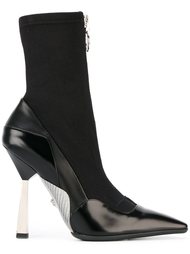 layered effect runway boots Versace