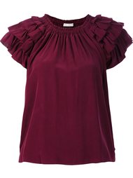 ruffled detail T-shirt  Ulla Johnson