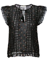printed peasant blouse  Ulla Johnson