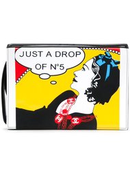 'Mademoiselle' printed clutch bag Chanel Vintage