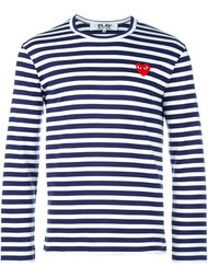 striped crew neck sweatshirt Comme Des Garçons Play